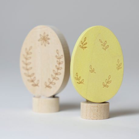 Grimm's Houten Paaseieren sier set (2 stuks) 03063
