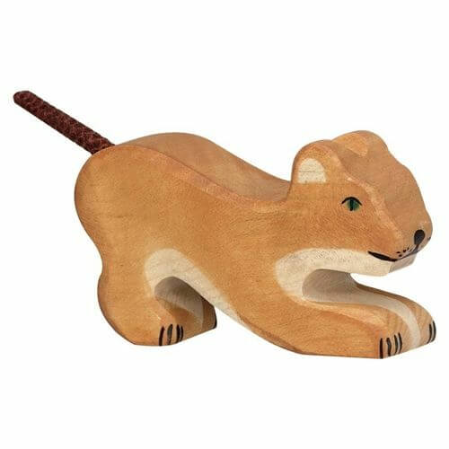 Holztiger Wildernis: LEEUW klein, spelend (80142)