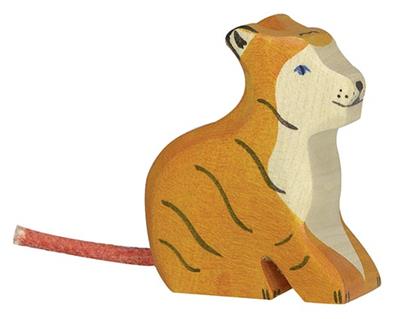Holztiger Wildernis: Tijger klein, zittend (80138)