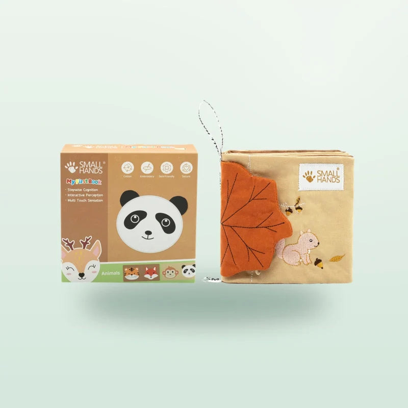 My First Book - Wilde dieren Stoffen Babyboekje - vanaf 0 maanden