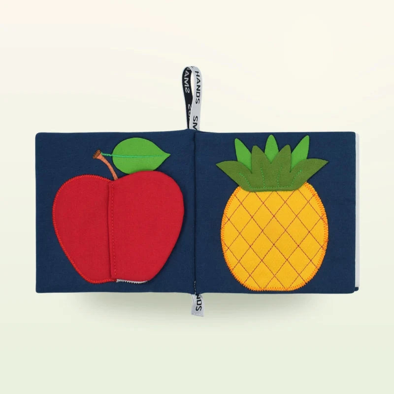My First Book - Exotisch Fruit Stoffen Babyboekje - vanaf 0 maanden