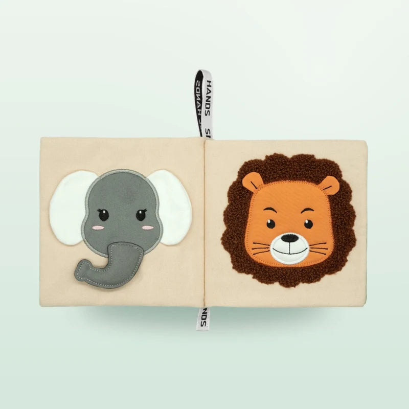My First Book - Afrikaanse dieren Stoffen Babyboekje - vanaf 0 maanden