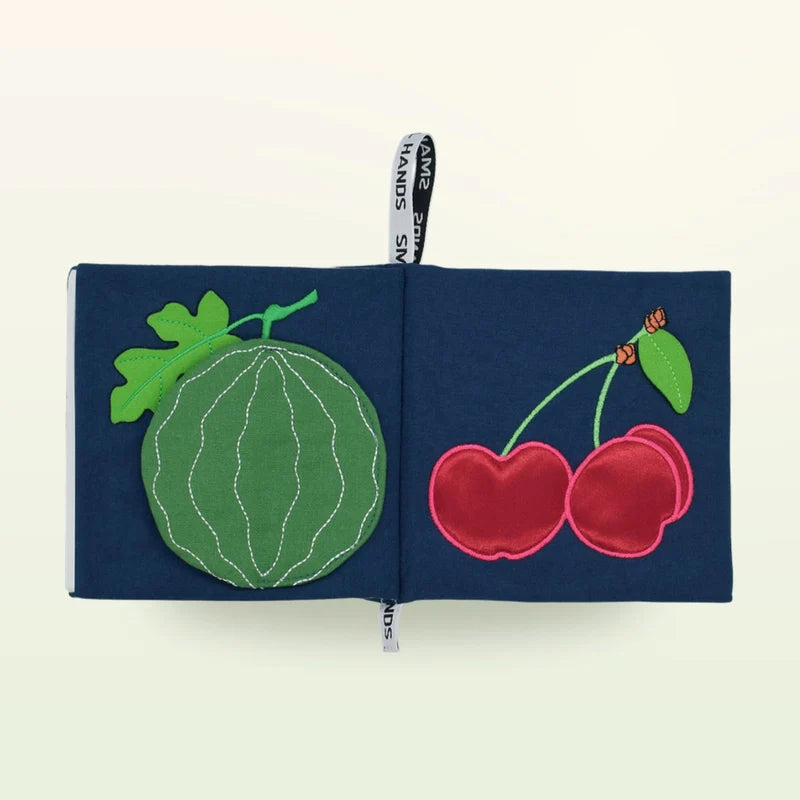 My First Book - Exotisch Fruit Stoffen Babyboekje - vanaf 0 maanden