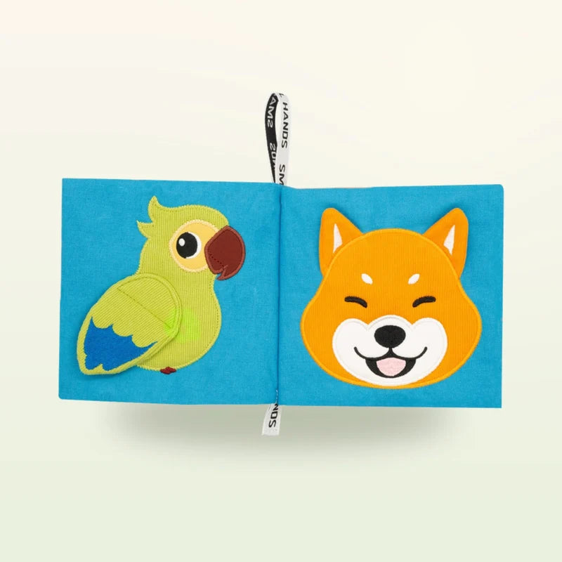 My First Book - Huisdieren Stoffen Babyboekje - vanaf 0 maanden