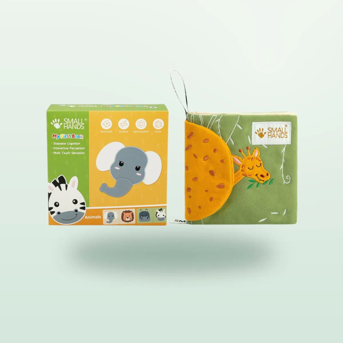 My First Book - Afrikaanse dieren Stoffen Babyboekje - vanaf 0 maanden