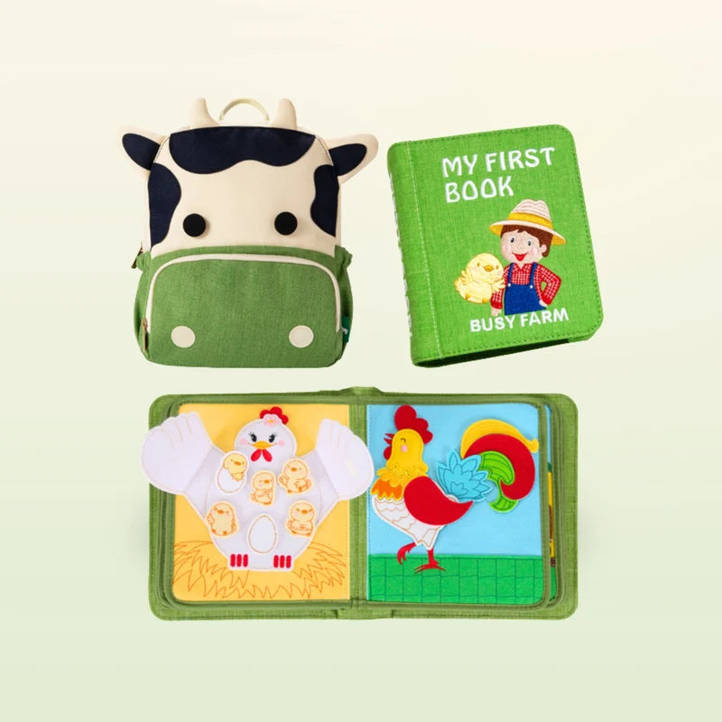 My First Book - Montessori Boerderij Boek met gratis tas- vanaf 3 jaar
