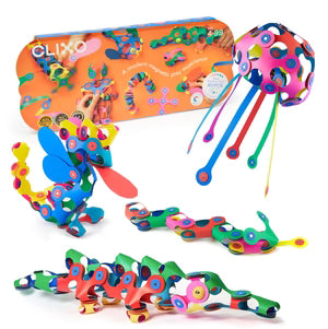 Clixo Super Rainbow magnetische bouwset 60 stuks
