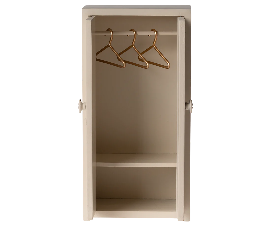 Maileg Houten Kledingkast voor muizen, Closet, Mouse - Cream