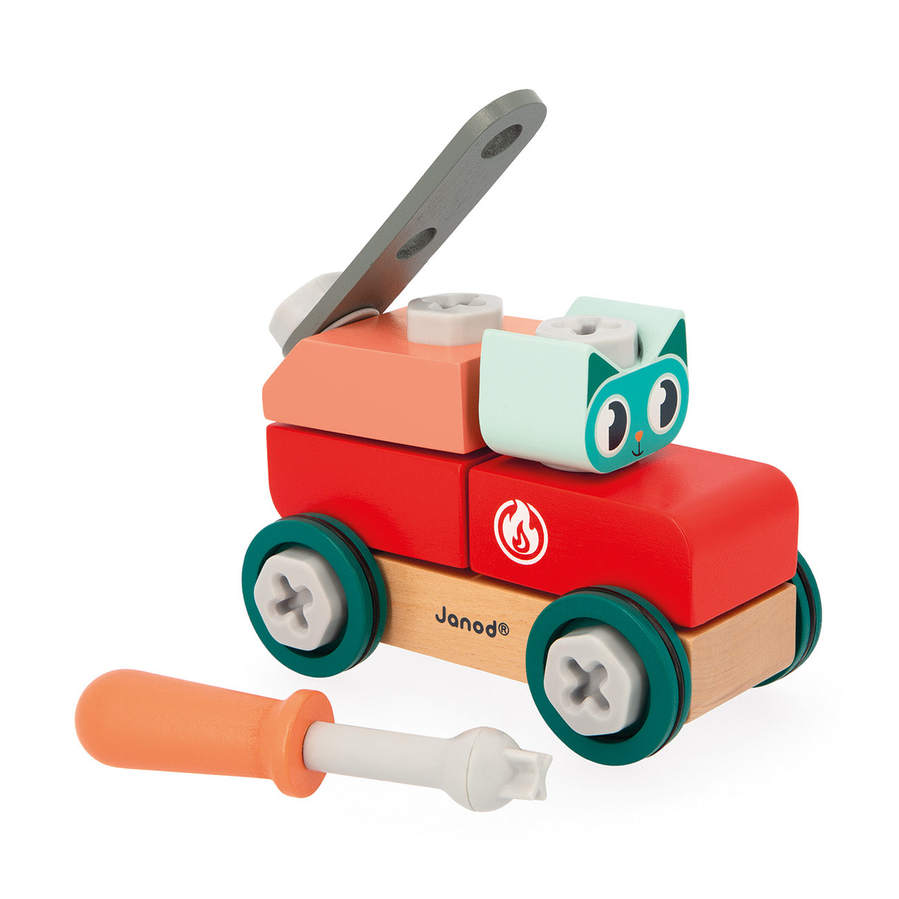 Janod Brico'Kids - Wagen met Kat