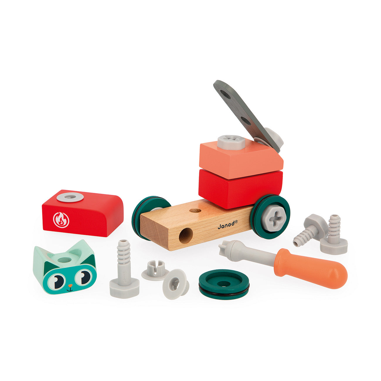 Janod Brico'Kids - Wagen met Kat