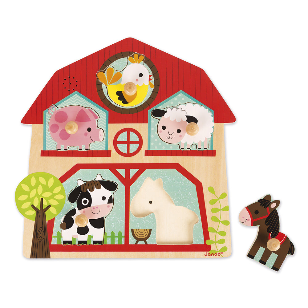 Janod Muzikale Puzzel – De vrienden van de boerderij