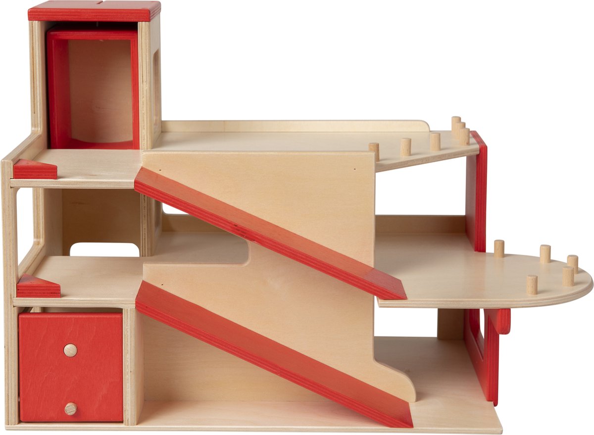 Houten Garage met lift Van Dijk Toys