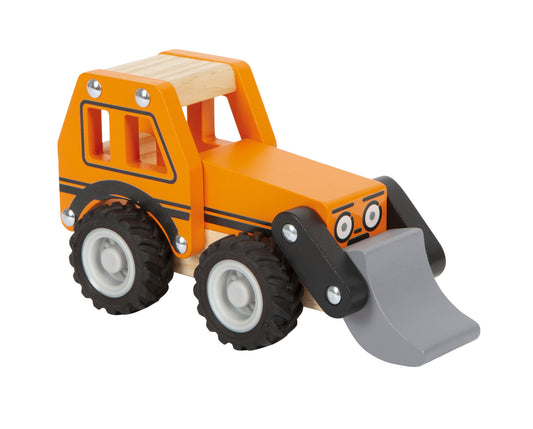 Small Foot - Houten Graafmachine Oranje