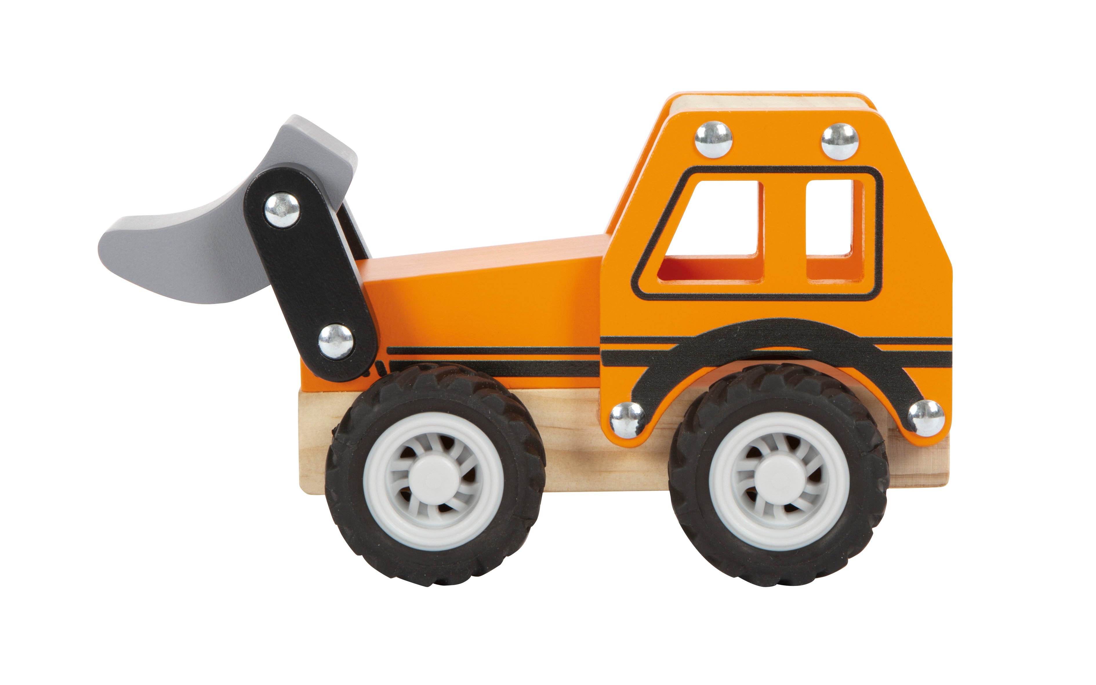 Small Foot - Houten Graafmachine Oranje