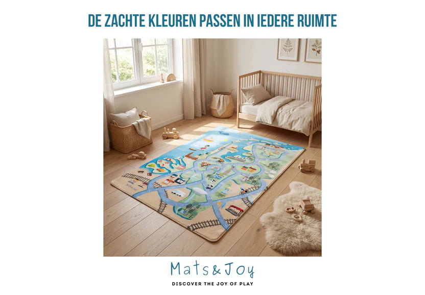 Mats & Joy Speelkleed - Thema Nederland Auto (130x180cm) ALLEEN IN DE WINKEL