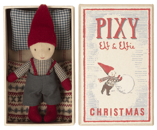 Maileg - Pixy elf in matchbox jongen