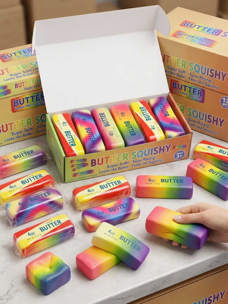 Squishy BUTTER Rainbow 14cm