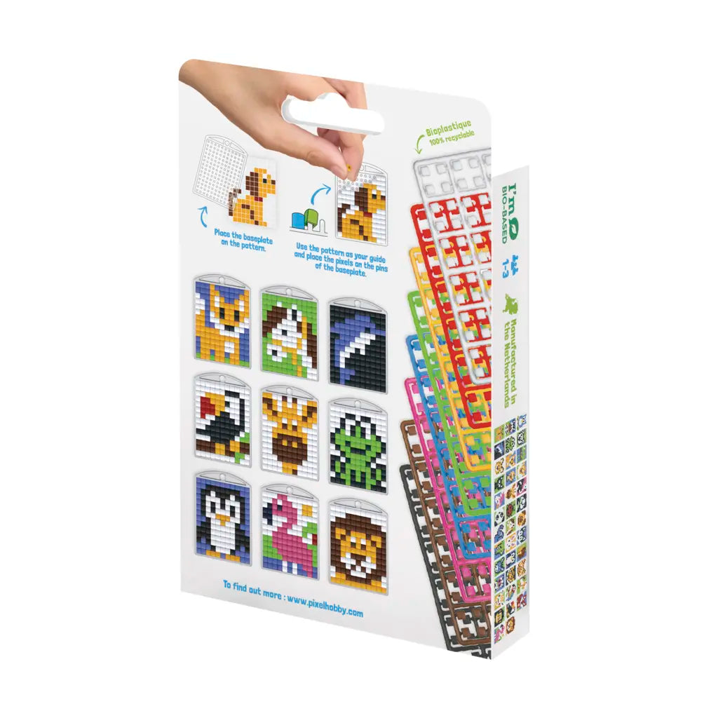 Pixelhobby Medaillon sleutelhangerset - Dieren