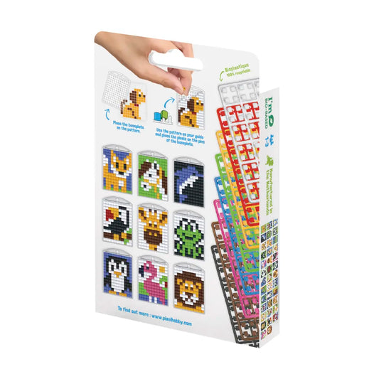 Pixel Medaillon sleutelhangerset - Dieren