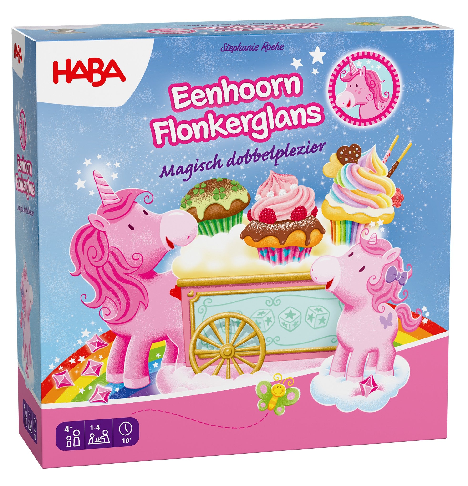 Haba Eenhoorn Flonkerglans Magisch Dobbelplezier