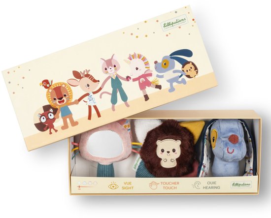 Lilliputiens – Sensorische Ontdekkingsset Jules in geschenkdoos