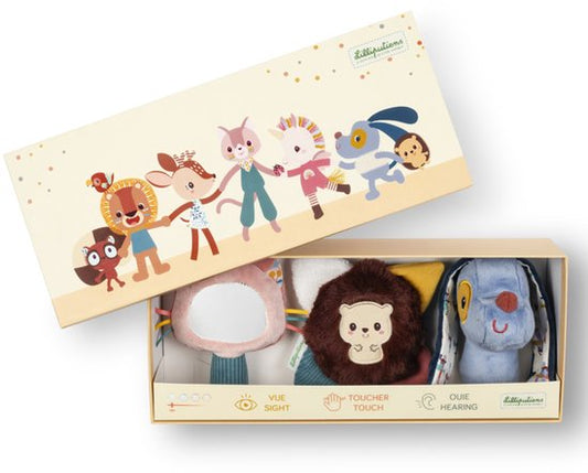 Lilliputiens – Sensorische Ontdekkingsset Jules in geschenkdoos