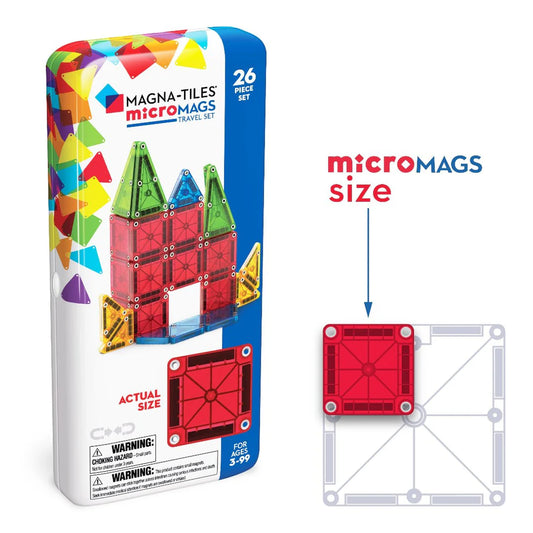 Magna-tiles magnetische tegels micromags travel set - 26st