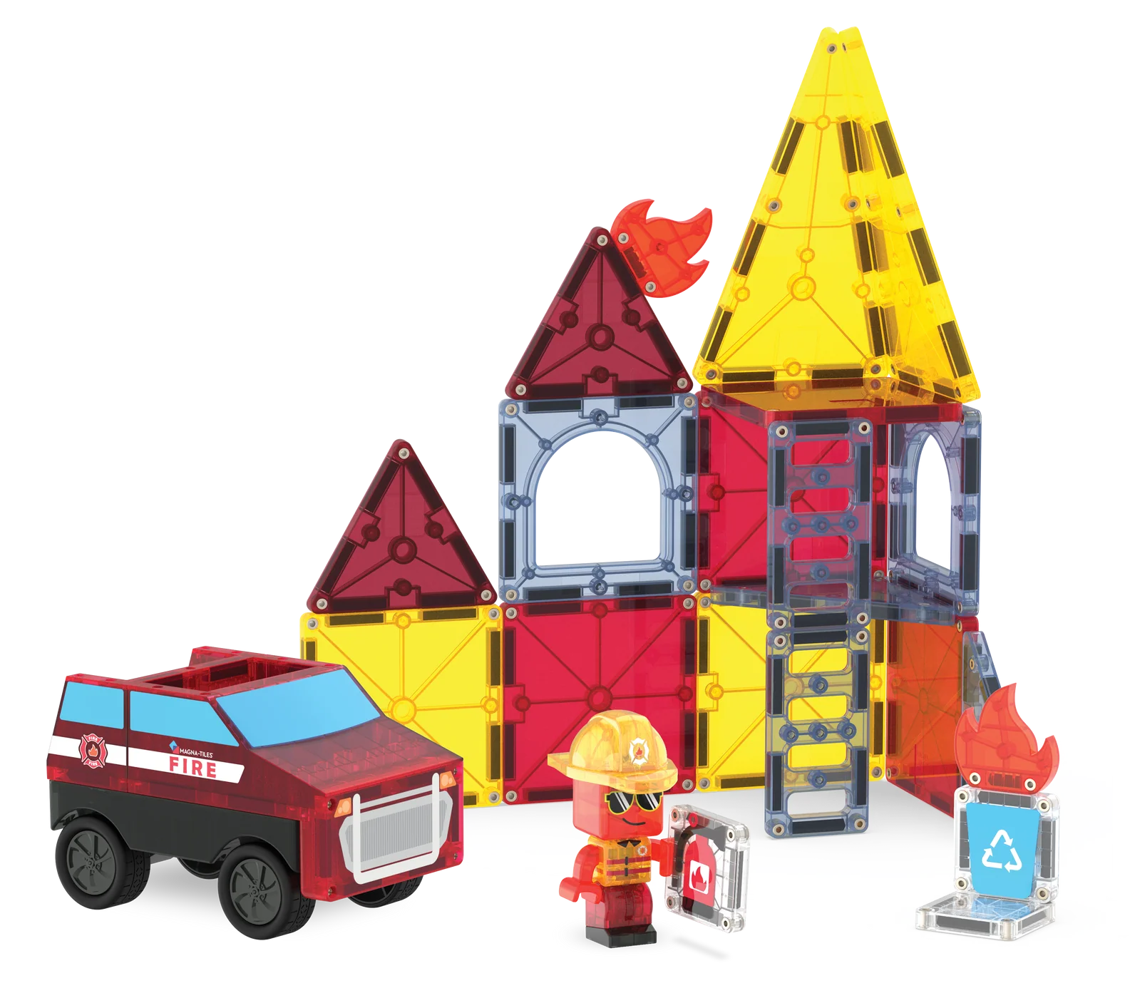 MAGNA-TILES - Fire Station 27-Piece Set