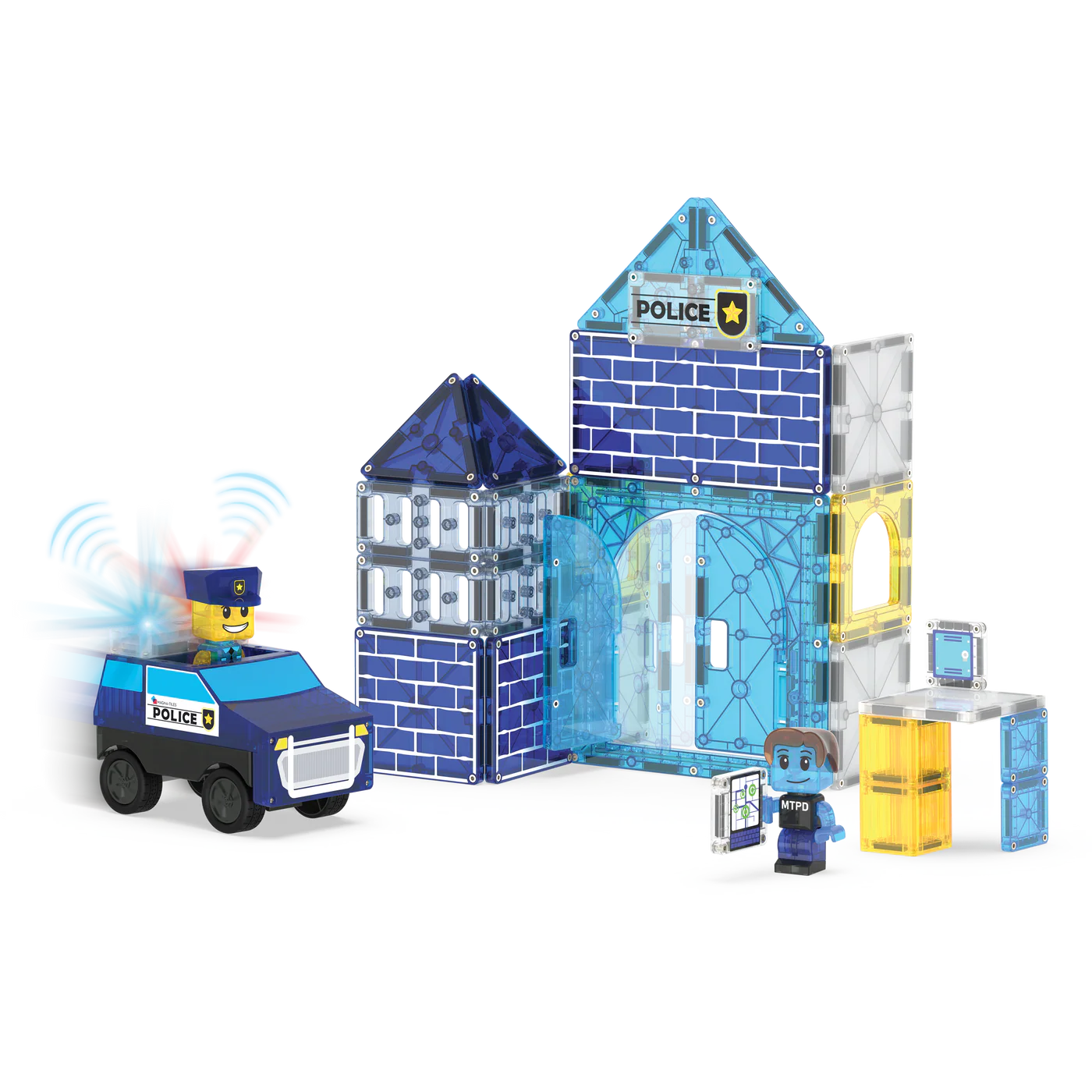 MAGNA-TILES - Police Station 35-Piece Set