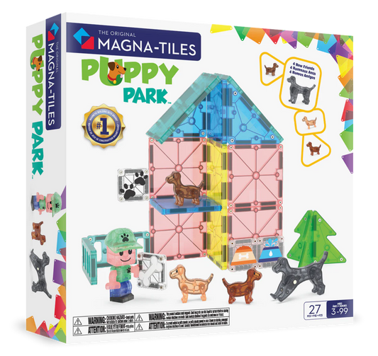 MAGNA-TILES® Puppy Park – 27-delig