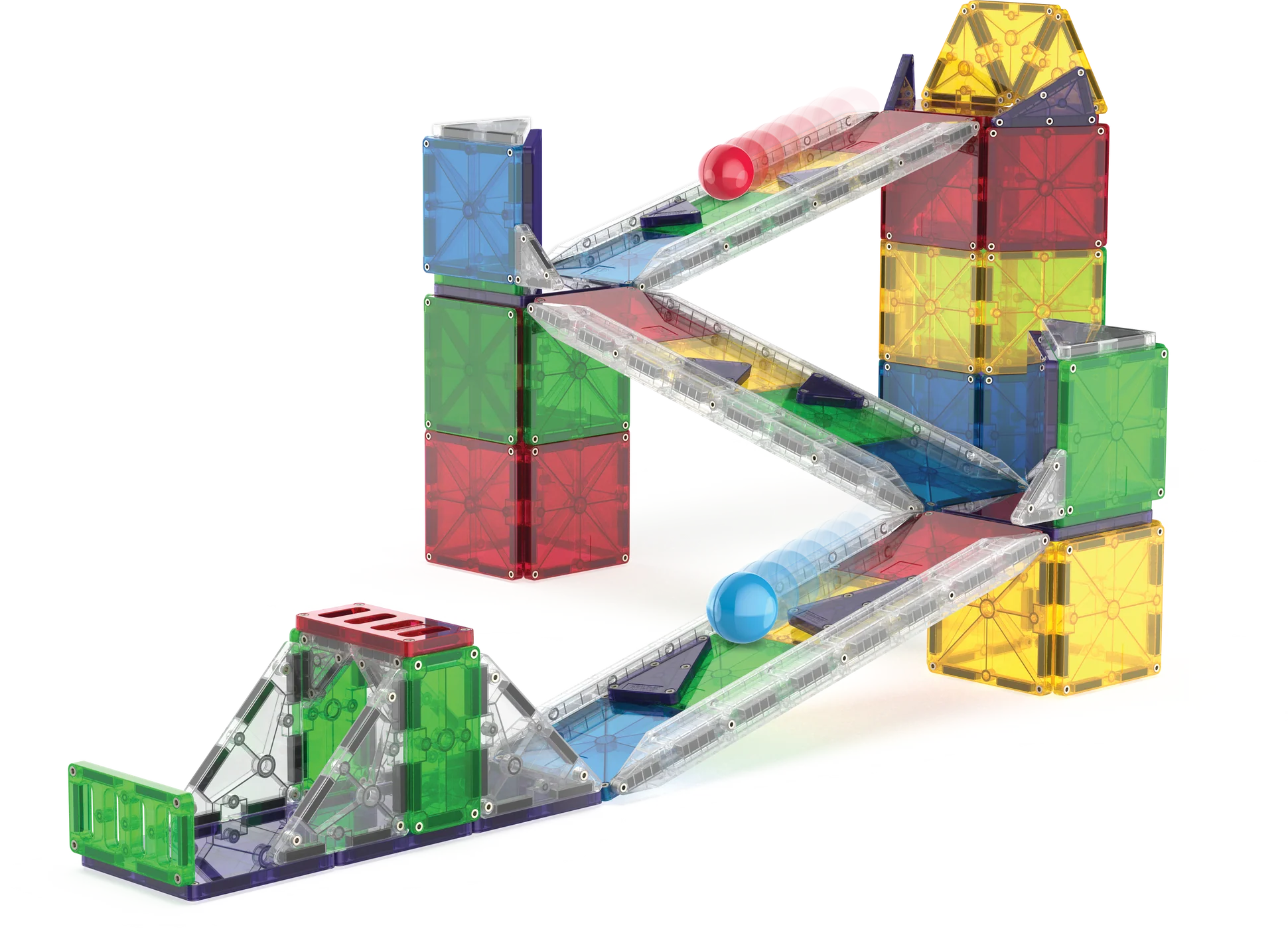 MAGNA-TILES® Rail Racers Deluxe 90-Piece Set