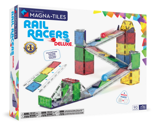 MAGNA-TILES® Rail Racers Deluxe 90-Piece Set