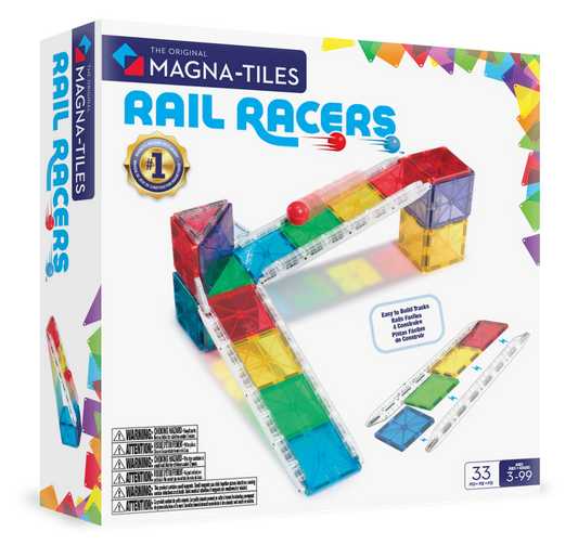 MAGNA-TILES - Rail Racers 33-Piece Set