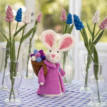 Sjaal met Verhaal - Decoratie Haas met Mand - 3 kleuren