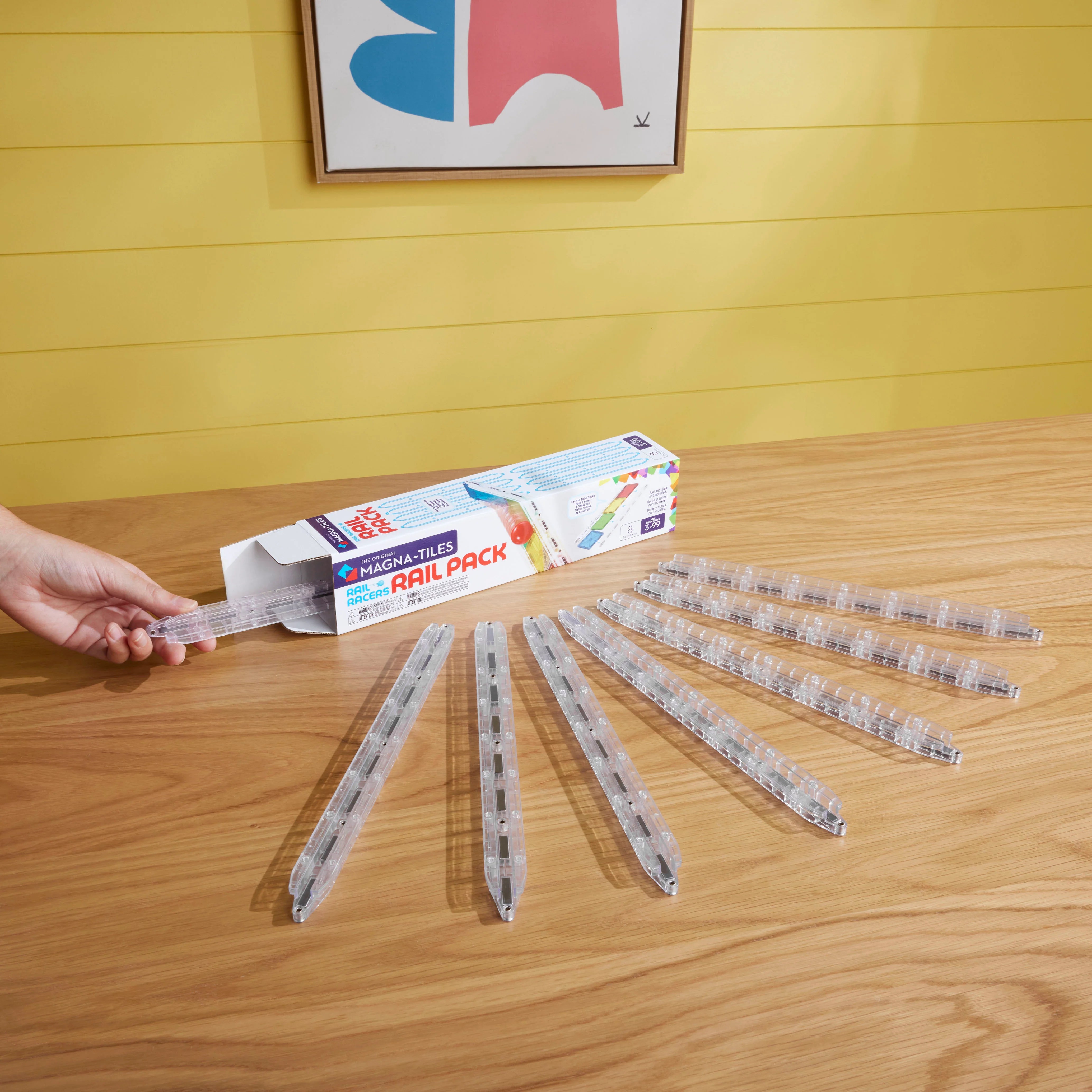 MAGNA-TILES® Rail Racers 8-Piece Rail Pack
