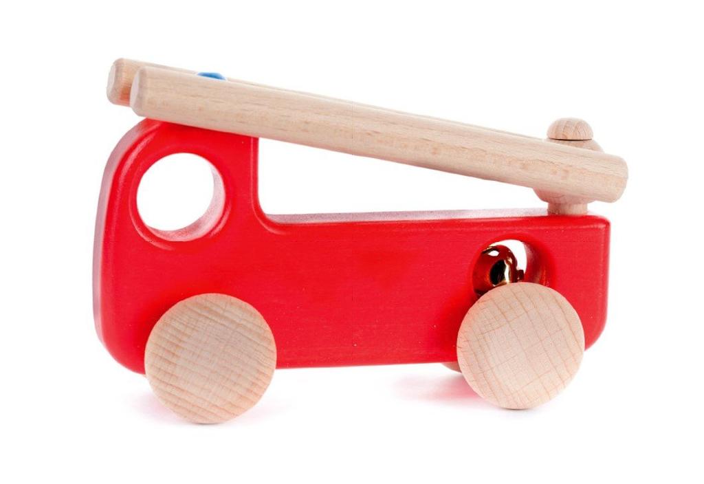 Bajo houten brandweerwagen