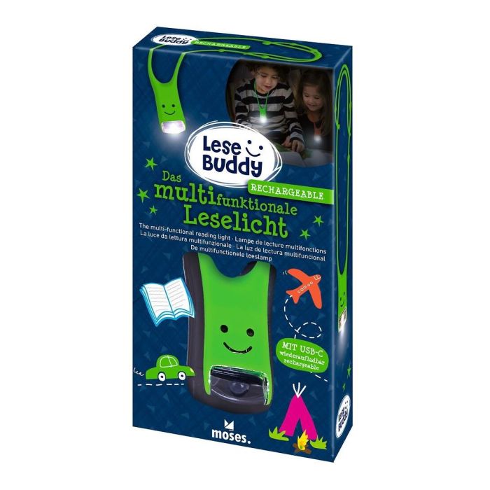 Kinder leeslampje verstelbaar USB groen