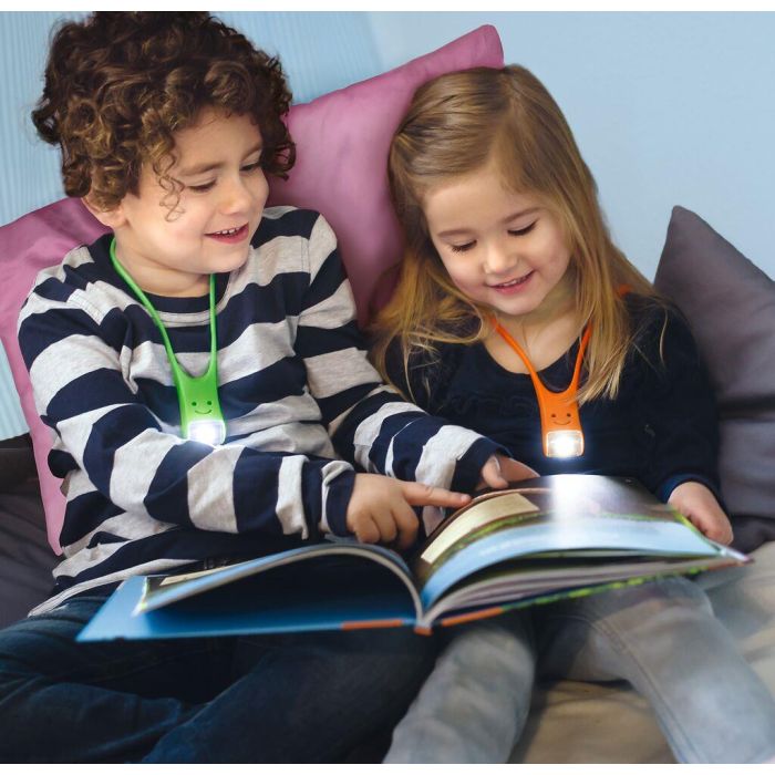 Kinder leeslampje verstelbaar USB oranje