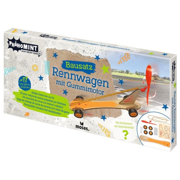 PhänoMINT bouwdoos elastiek auto hout