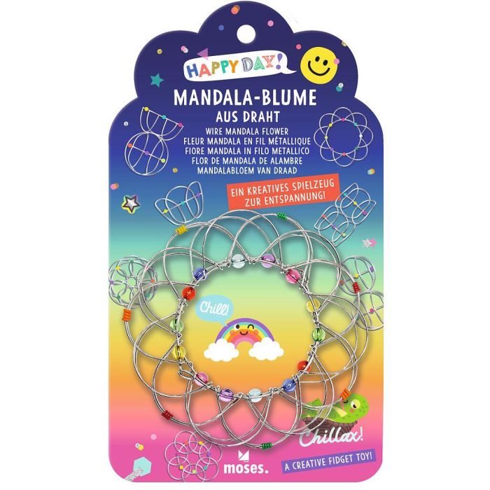 Happy Day mandala bloem draadstaal