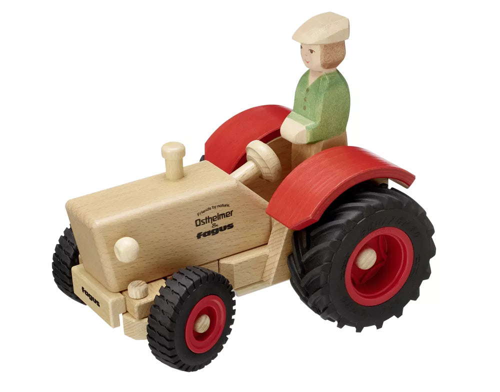 Houten speelfiguur Tractor Driver/ Young Farmer - 12 cm (10033)