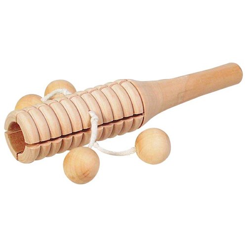 Goki Houten bloktrommel met 4 balletjes