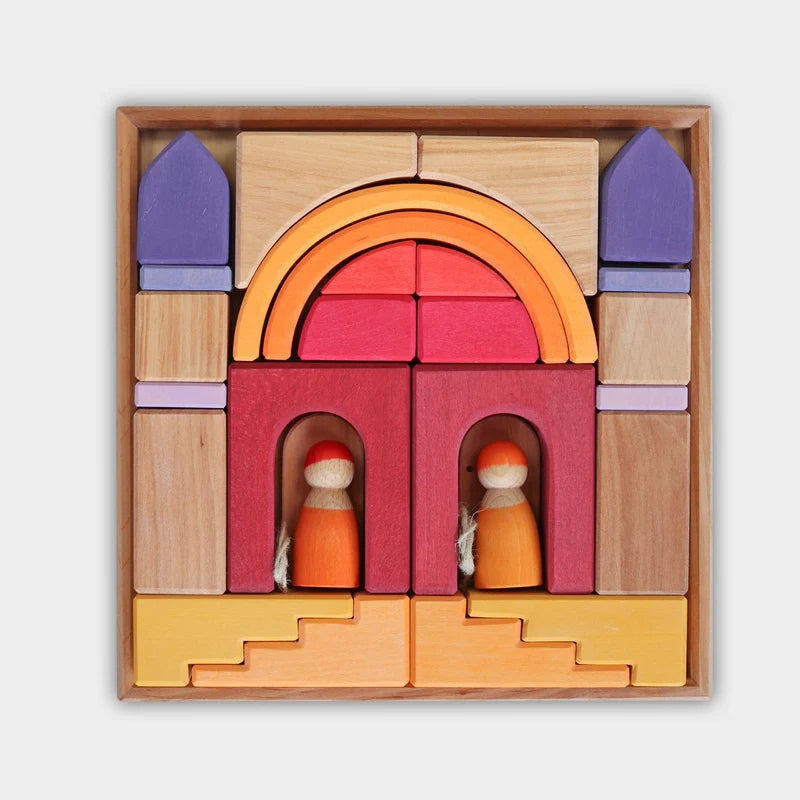 Grimm's Houten blokkendoos Building World Desert Sand (43114)
