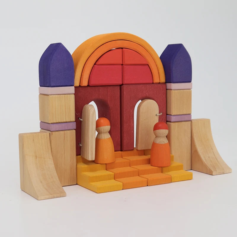 Grimm's Houten blokkendoos Building World Desert Sand (43114)