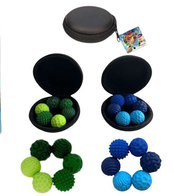 Magnetische fidgetballen 6 stuks in hoesje