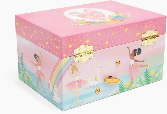 Giggle & Honey: Muziekdoos Juwelen - Draaiende Ballerina - Swan Lake