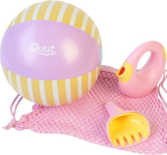 Quut strand/ tuin set Banana Pink - 4-delig