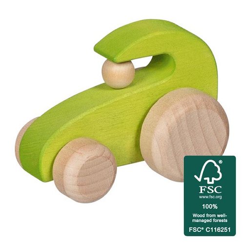 Goki Houten Auto Groen > 1 jaar