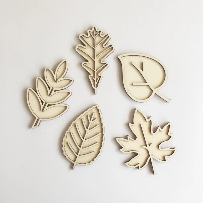 Studio de Rijk Speeltray miniset - Bladeren leren (set van 5)