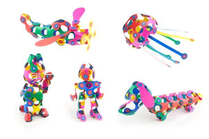 Clixo Super Rainbow magnetische bouwset 60 stuks